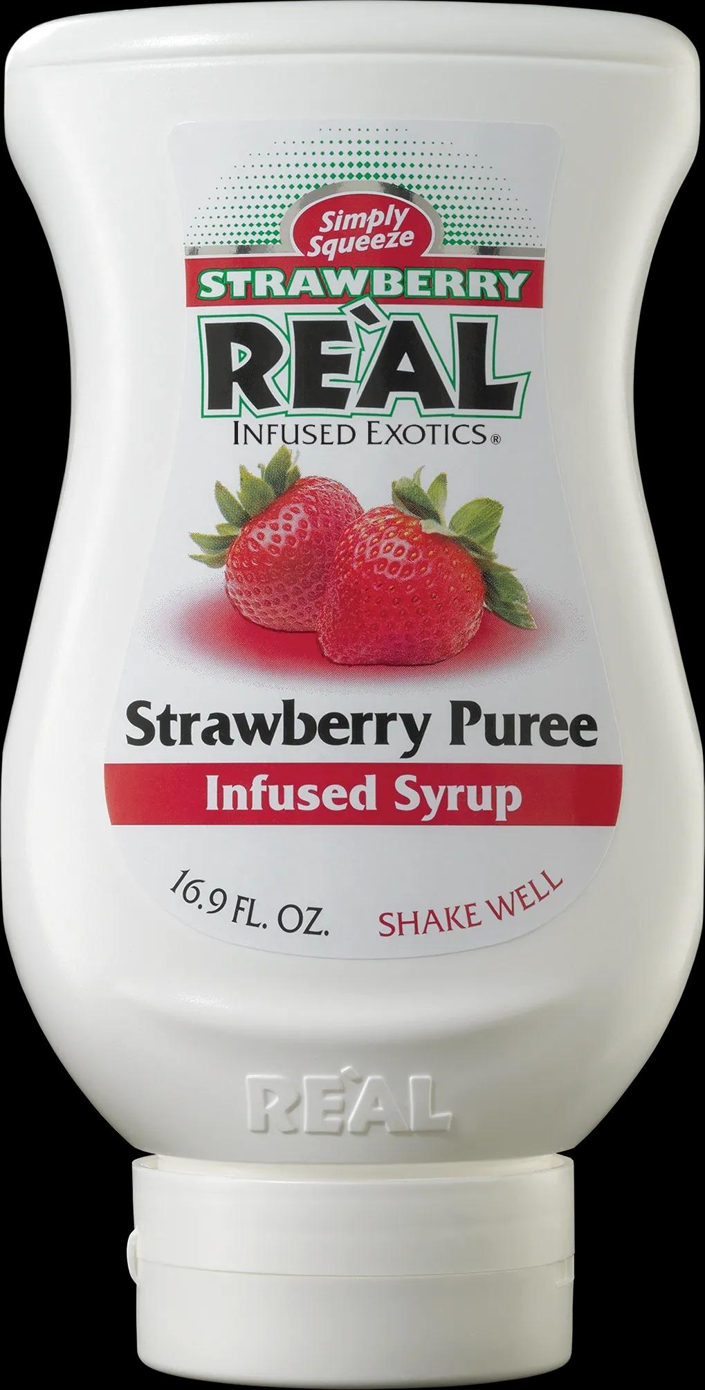 REAL STRAWBERRY Jahodový sirup, 500 ML